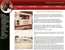 Tablet Screenshot of hendrixauctions.com